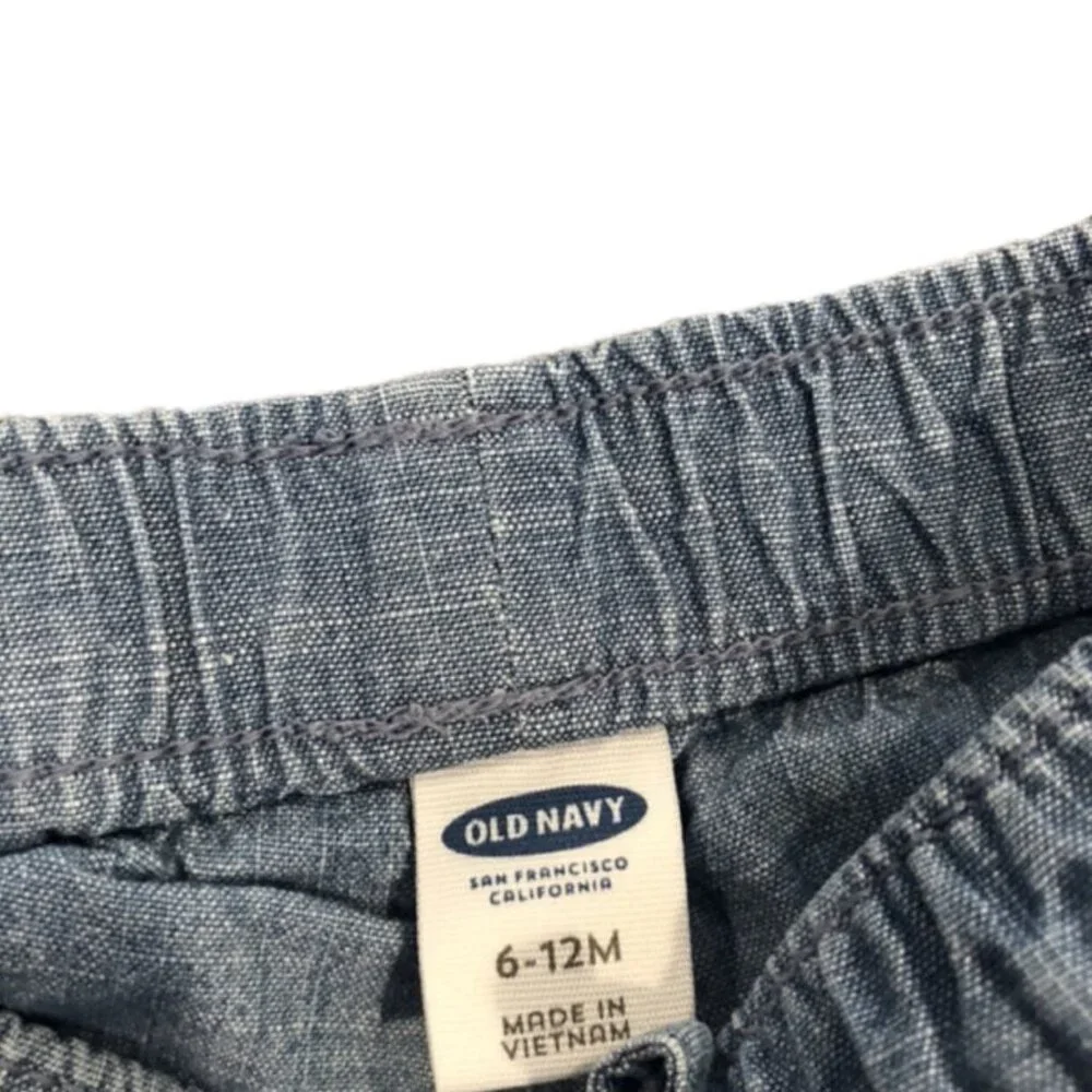 Old Navy 6-12m Chambray Ruffle Shorts